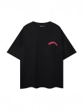 Classic short-sleeve T-shirt with letter print, loose fit, unisex trendy top