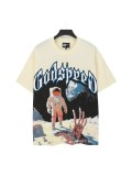 GODSPEED Printed Short-Sleeve T-Shirt for Men, Loose Fit, Trendy, Breathable, Casual Summer Top