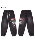 Cross-border foreign trade Vale new drawstring loose fit distressed street hip-hop American style pure cotton versatile pants