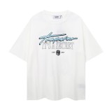 Trendy Letter Print Loose Short-Sleeve T-Shirt for Men and Women in Summer