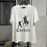 New cross-border Corteiz short-sleeve T-shirt with letter print, loose and casual half-sleeve