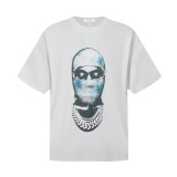 Creative printed short-sleeve T-shirt for men and women, trendy summer breathable top