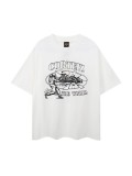 American-style trendy loose-fitting short-sleeve T-shirt, summer print, casual, unisex, couple's style