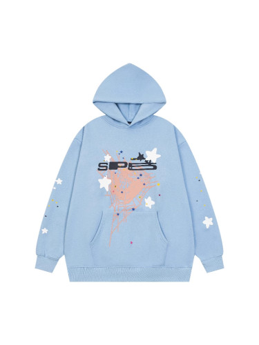 Sp5der555YoungThub new letter-printed unisex loose casual hooded sweatshirt versatile trendy brand