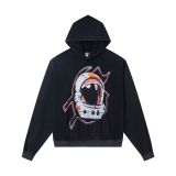 Cross-border 25ss autumn and winter new style direct-print washed vintage pure cotton hip-hop trendy hoodie sweatshirt
