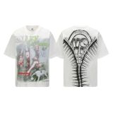 Cross-border American fashion VALE retro hip-hop street style American pure cotton short-sleeve T-shirt with character print