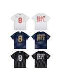 Gallerydept trendy brand classic letter logo printed loose-fitting spring/summer mesh T-shirt unisex jersey style round neck