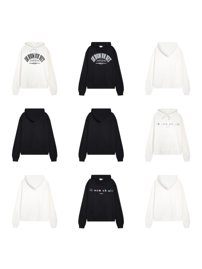 American-style IH NOM UH NIT hooded sweatshirt for men and women, loose fit, autumn and winter printed trendy jacket