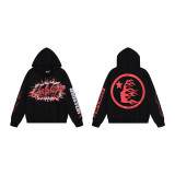 Cross-border American fashion Hellstar American street hip-hop versatile casual autumn and winter printed hooded sweatshirt
