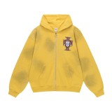 Cross-border American fashion brand VALE's new street hip-hop American-style washed vintage cotton sweatshirt with printed trendy design