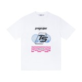 Trapstar American fashion brand black and white printed casual pure cotton short-sleeve T-shirt cross-border British y2k high street hip-hop