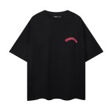 Trendy printed short-sleeve T-shirt, loose fit, unisex, summer pure cotton casual top