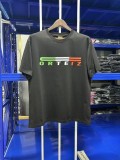 CORTEIZ trendy brand letter print short-sleeve T-shirt for men, summer loose fit, round neck, breathable top