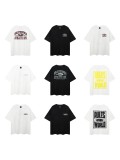 American-style trendy printed short-sleeve T-shirt for men, loose and casual, versatile for summer