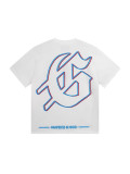 New printed short-sleeve T-shirt for men, summer loose fit, trendy brand, breathable and sweat-absorbent