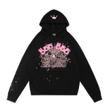 Cross-border American fashion sp5der loose-fitting American hip-hop street casual versatile pure cotton printed hoodie