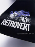Retrovert American fashion brand classic letter logo printed loose casual T-shirt for men and women with creative print