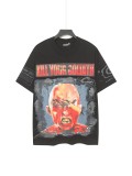 Cross-border trendy brand printed short-sleeve loose T-shirt, fashionable and versatile, summer men's style