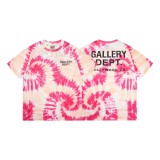 Gallery Dept.color-blocked spring-summer new knit casual American-style trendy streetwear cross-border versatile short-sleeve shirt