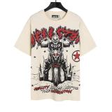 New printed short-sleeve T-shirt for men, loose fit, trendy summer tee