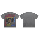 Cross-border American fashion brand VALE's new trendy American street hip-hop loose-fit full-print cotton short-sleeve T-shirt
