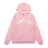 sp5der Spider Web Cross-Border Street Style Heavyweight Fleece Full-Diamond Autumn-Winter Loose Casual Hooded Sweatshirt