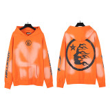 Cross-border American fashion Hellstar loose-fitting American hip-hop street style pure cotton washed vintage zipper hooded sweatshirt