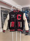 New Spring and Autumn American Retro Embroidered Baseball Jacket for Men, Trendy Brand Outerwear