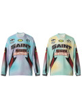 Cross-border foreign trade trendy new SAINT printed casual versatile breathable printed sports loose long-sleeve jersey