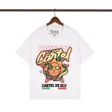 Cross-border trendy brand Glo Long's new printed pure cotton American street hip-hop casual versatile short-sleeve T-shirt