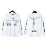Cross-border American fashion Hellstar new American street hip-hop loose washed vintage pure cotton casual long sleeve