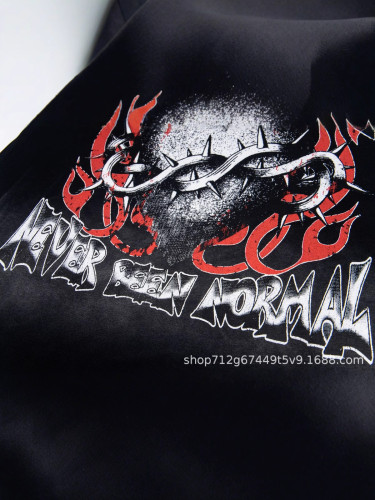 Retrovert Dark Creative American High Street Short Sleeve Men's T-Shirt Vintage Pure Cotton