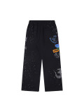 Hellstar cross-border trendy new sports pants with drawstring, loose casual pants, long sweatpants, pure cotton