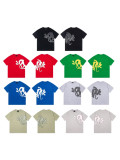 SYNA WORLD American-style loose-fitting short-sleeve Y2K unisex trendy brand hip-hop streetwear for couples, casual and versatile