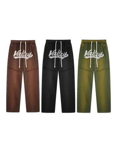 Cross-border foreign trade Vale new drawstring loose fit rhinestone street hip-hop American style pure cotton versatile pants