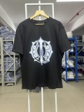Summer new t-shirt with paisley letter logo print, loose fit, trendy brand, unisex short sleeve