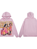 Cross-border American fashion brand VALE's new street hip-hop American-style embroidered vintage washed pure cotton sweatshirt