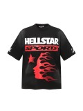 Summer new Hellstar printed short-sleeve T-shirt for men and women, loose and trendy casual top