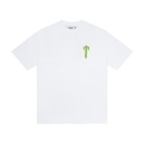 Trapstar American fashion brand black and white printed casual pure cotton short-sleeve T-shirt cross-border British y2k high street hip-hop
