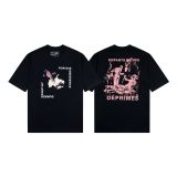 E.R.D.Melancholic Rich Kid Trendy American Style Printed Casual Short Sleeve T-Shirt