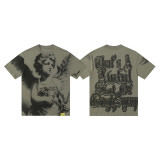 THAT'S A AWFUL LOT OF COUGH SYRUP T-shirt, trendy brand, rainbow color, casual, pure cotton, short-sleeved, men's