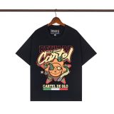 Cross-border trendy brand Glo Long's new printed pure cotton American street hip-hop casual versatile short-sleeve T-shirt