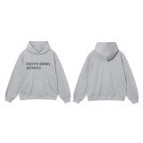 E.R.D Letter Print Hooded Sweatshirt for Men and Women, Casual Versatile Long Sleeve Top