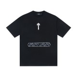 Trapstar American fashion brand black and white printed casual pure cotton short-sleeve T-shirt cross-border British y2k high street hip-hop