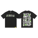 THAT'S A AWFUL LOT OF COUGH SYRUP T-shirt, trendy brand, rainbow color, casual, pure cotton, short-sleeved, men's