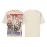Cross-border American fashion VALE American street hip-hop print loose-fitting pure cotton casual daily short-sleeve T-shirt trendy brand