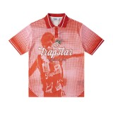 Trapstar Summer 25ss Mesh Short Sleeve Breathable Jersey High Street Hip Hop Cross-Border American Trend British Style T-Shirt