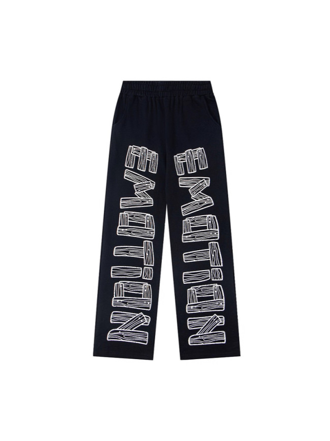 Mixed EMOTION new American street style hip-hop rhinestone casual versatile sweatpants