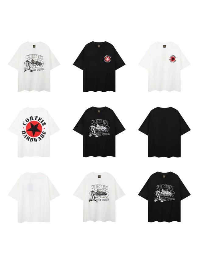 American-style trendy loose-fitting short-sleeve T-shirt, summer print, casual, unisex, couple's style