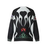 Cross-border foreign trade trendy new SAINT printed casual versatile breathable printed sports loose long-sleeve jersey